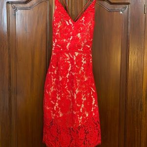 Lulus Lush red dress